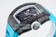 ZF Factory Swiss Richard Mille Replica RM 055 Blue Rubber Strap Carbon Fiber Skeleton Watch (4)_th.jpg